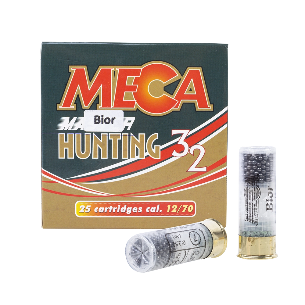 Патрон Meca Bior 12/70 №7 33 гр. (в пачке 25 шт/короб 250). Фото №1 Патрон Meca Bior 12/70 №7 33 гр. (в пачке 25 шт/короб 250). Фото №1
