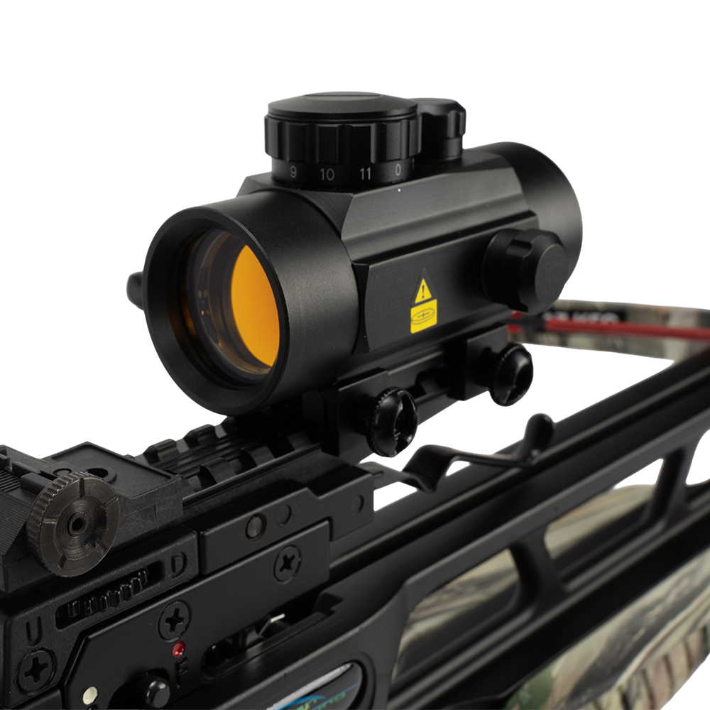 Арбалет рекурсивный Man Kung 185, forest camo, 4 стрелы, натяжитель, ремень, кивер. Фото №3