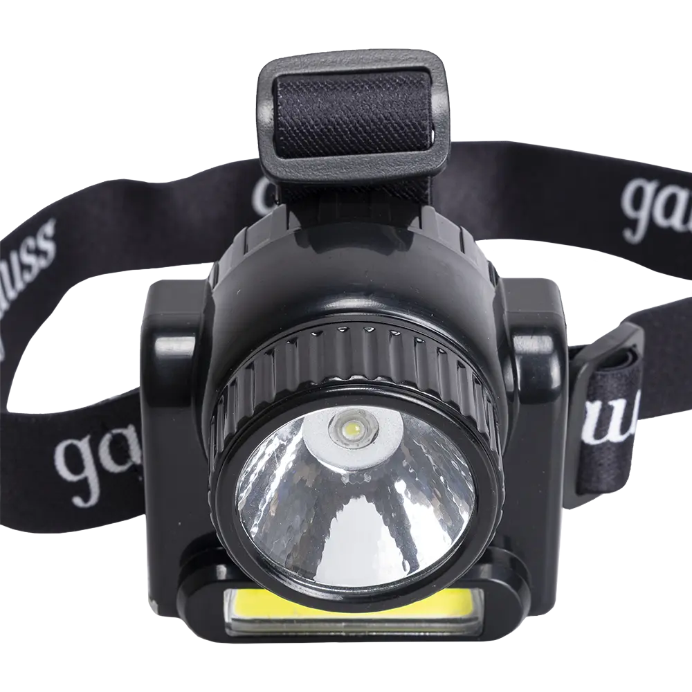 Фонарь налобный Gauss модель GFL309 6W 180lm Lead acid 800mAh LED 1/12/72. Фото №2
