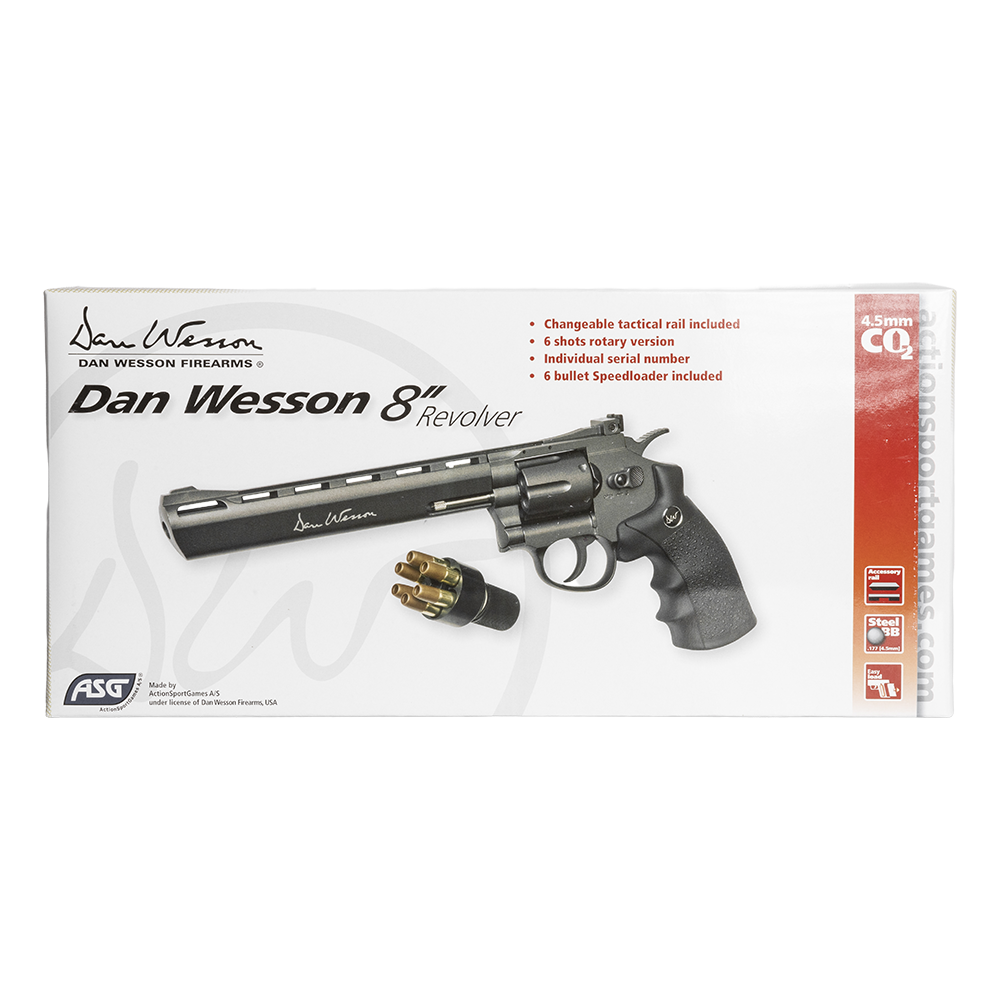 Револьвер пневматический ASG Dan Wesson 8", калибр 4,5 мм. Фото №2