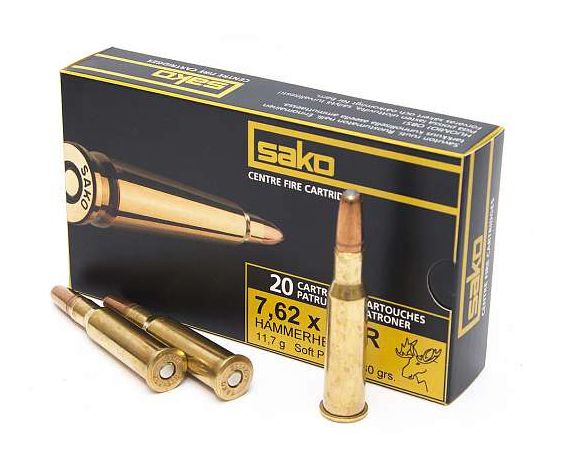 Патрон нарезной SAKO калибр 7.62x53R (7.62x54) SP Hammerhead 11.7 g/180 gr (в пачке 20 шт.). Фото №3