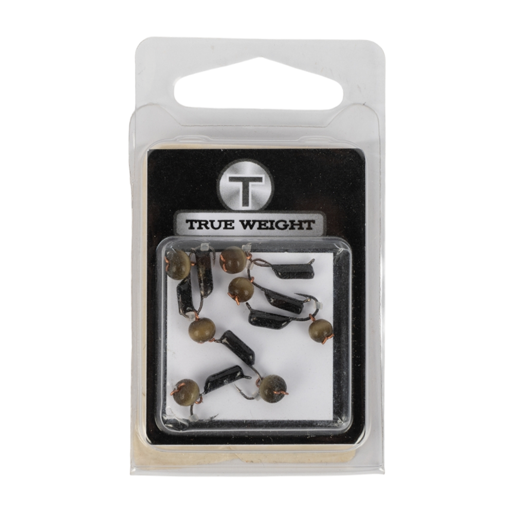 Мормышка вольфрамовая "Кошачий глаз" подвес d2,0 болотный (10шт). Фото №1