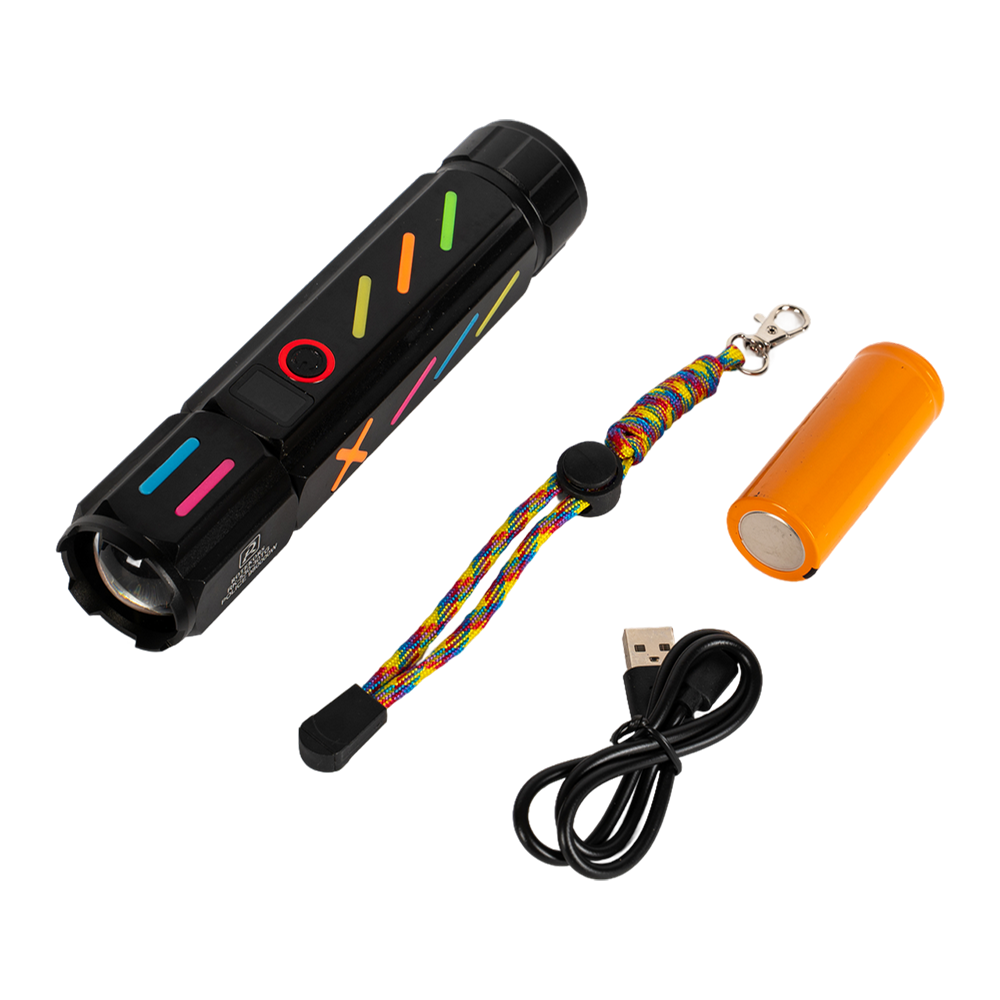 Фонарь ручной (аккум.26650, индикатор заряда, Type-C, PowerBank, стеклобой). Фото №3 Фонарь ручной (аккум.26650, индикатор заряда, Type-C, PowerBank, стеклобой). Фото №3