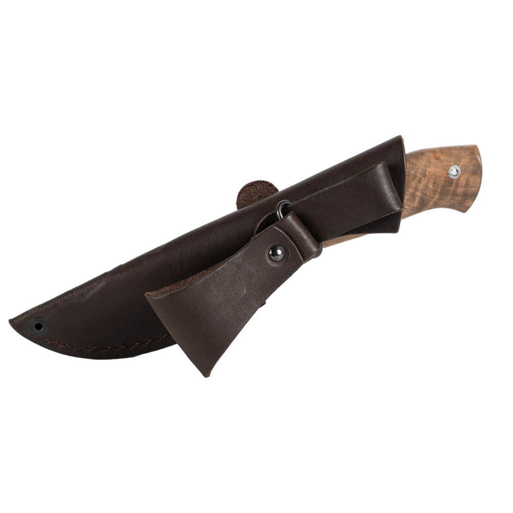 Нож МС "Егерь", сталь VG-10, литье мельхиор, орех(кап). Фото №7