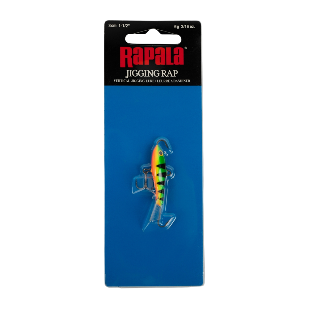 Балансир Rapala Jigging Rap 30мм, 6гр, цвет (GLP) с тройником. Фото №1