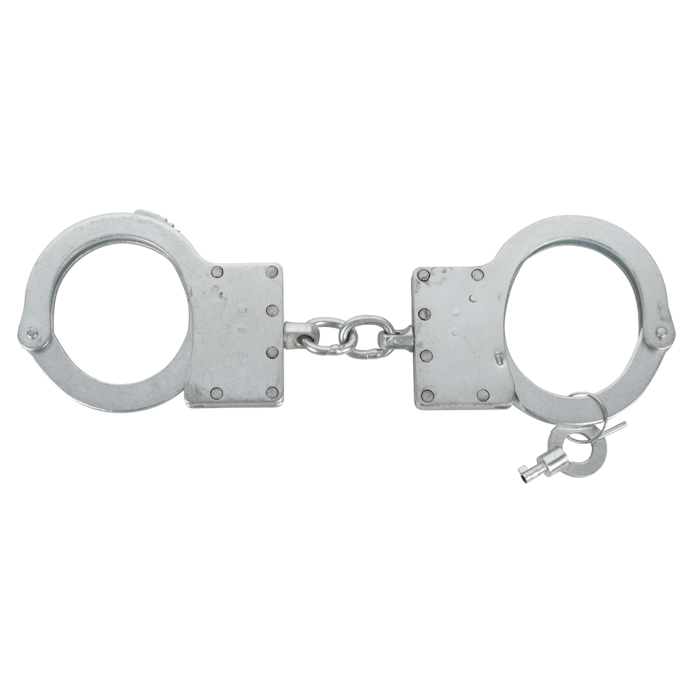 Наручники "БР-С" (оцинкованные, двухзвенные, один ключ). Фото №1