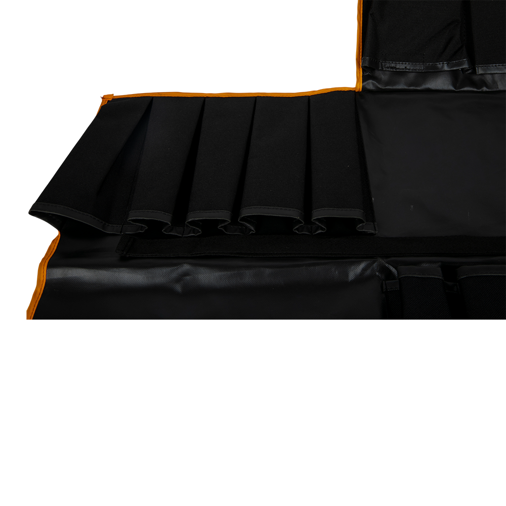 Чехол под 10 удочек с дополнительными карманами (чёрный). Фото №5