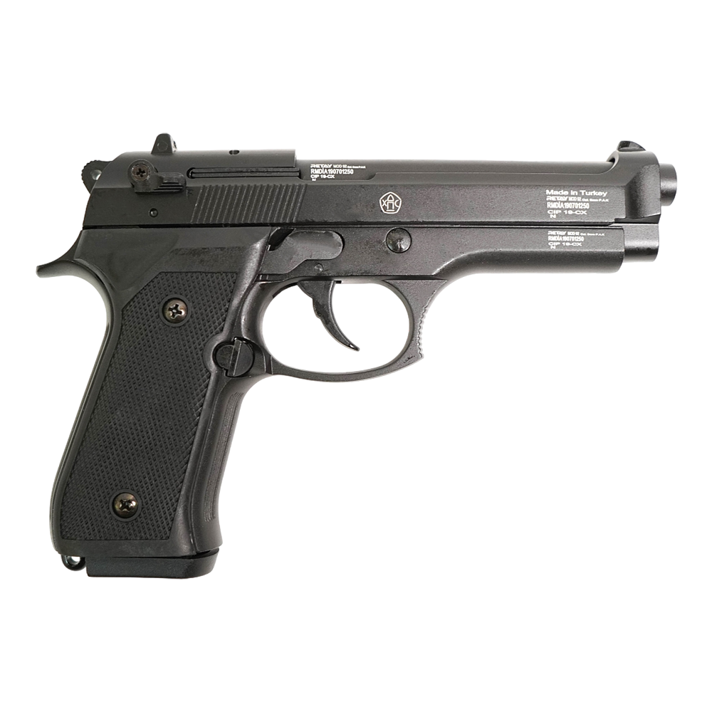 Пистолет охолощенный RETAY MOD92, (Beretta 92), черный, калибр 9mm. P.A.K. Фото №1