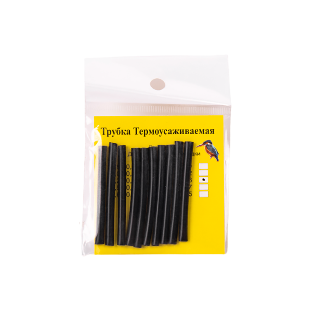 Трубка термоусаживаемая 3,2/1,6 черная 50см. Фото №1
