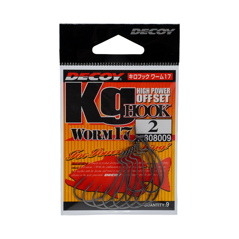 Крючок Decoy офсетный Worm 17 #2 (9 шт.). Фото №1