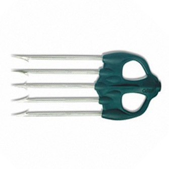 ОМ 3705V Наконечник 5 зубцов Mustad, основание- зеленый пластик. Фото №1