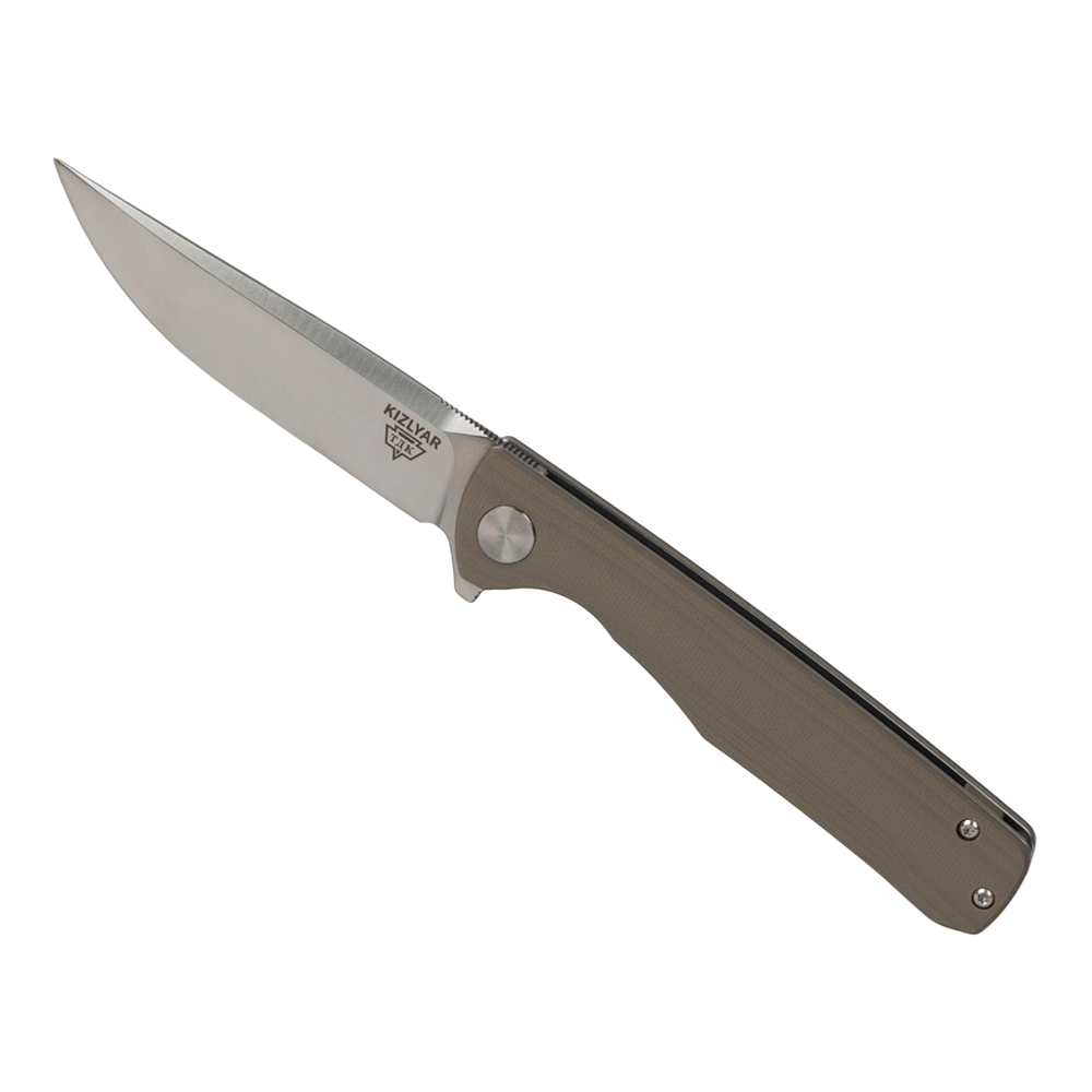 Нож складной Кизляр Arrow клинок D2, рукоять G10, песочный. Фото №2