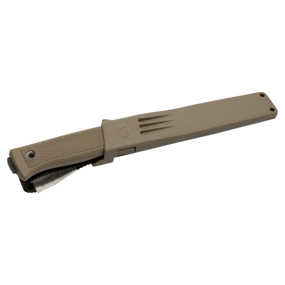 Нож Кизляр "Сова" (рукоять эластрон), цвет: пустынный. Фото №1 Нож Кизляр "Сова" (рукоять эластрон), цвет: пустынный. Фото №1