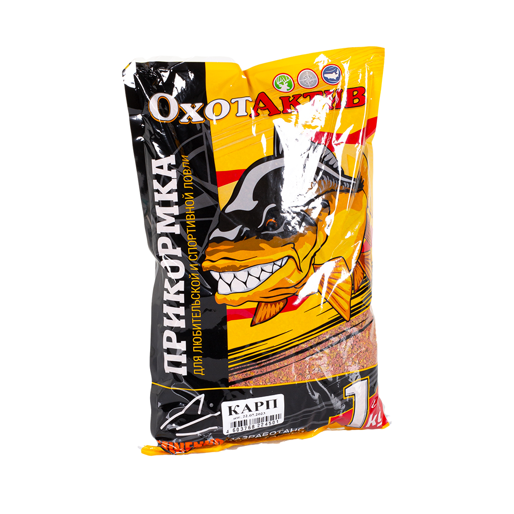 Прикормка «ОхотАктив» Карп (1кг) Classic. Фото №1 Прикормка «ОхотАктив» Карп (1кг) Classic. Фото №1