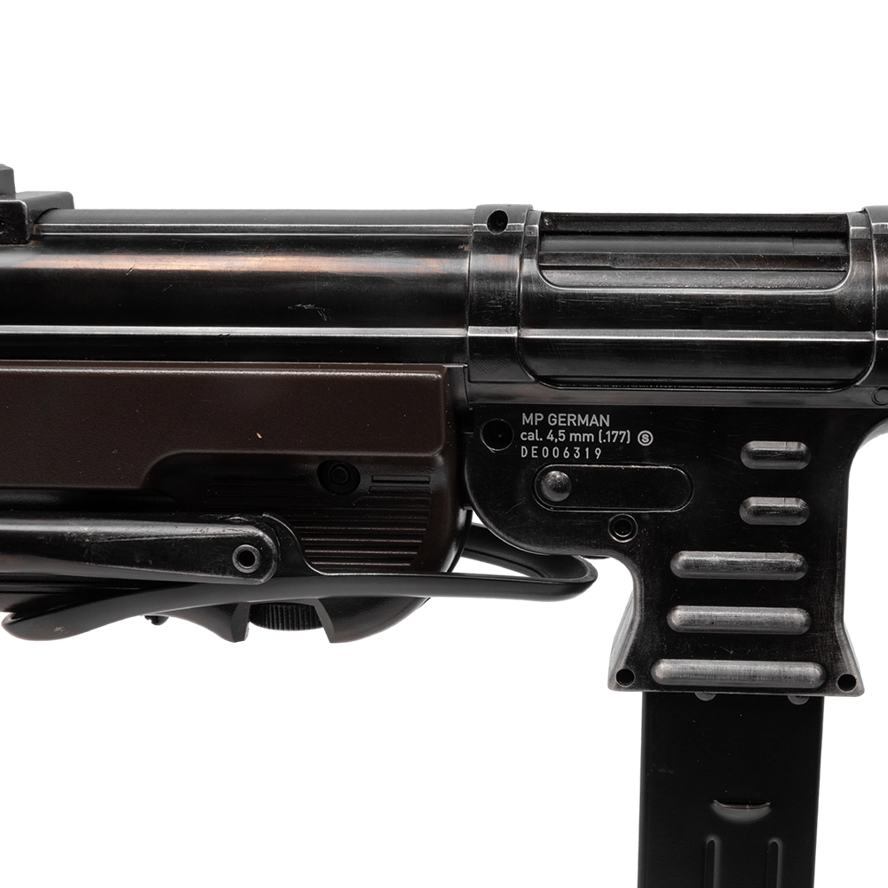 Пистолет пневматический Umarex Legends MP German-Legacy Edition, калибр 4,5 мм, (MP40 метал, автоматический . Фото №7