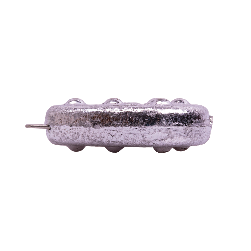 Груз "Капля плоская с шипами и ушком" 60 гр.. Фото №2 Груз "Капля плоская с шипами и ушком" 60 гр.. Фото №2