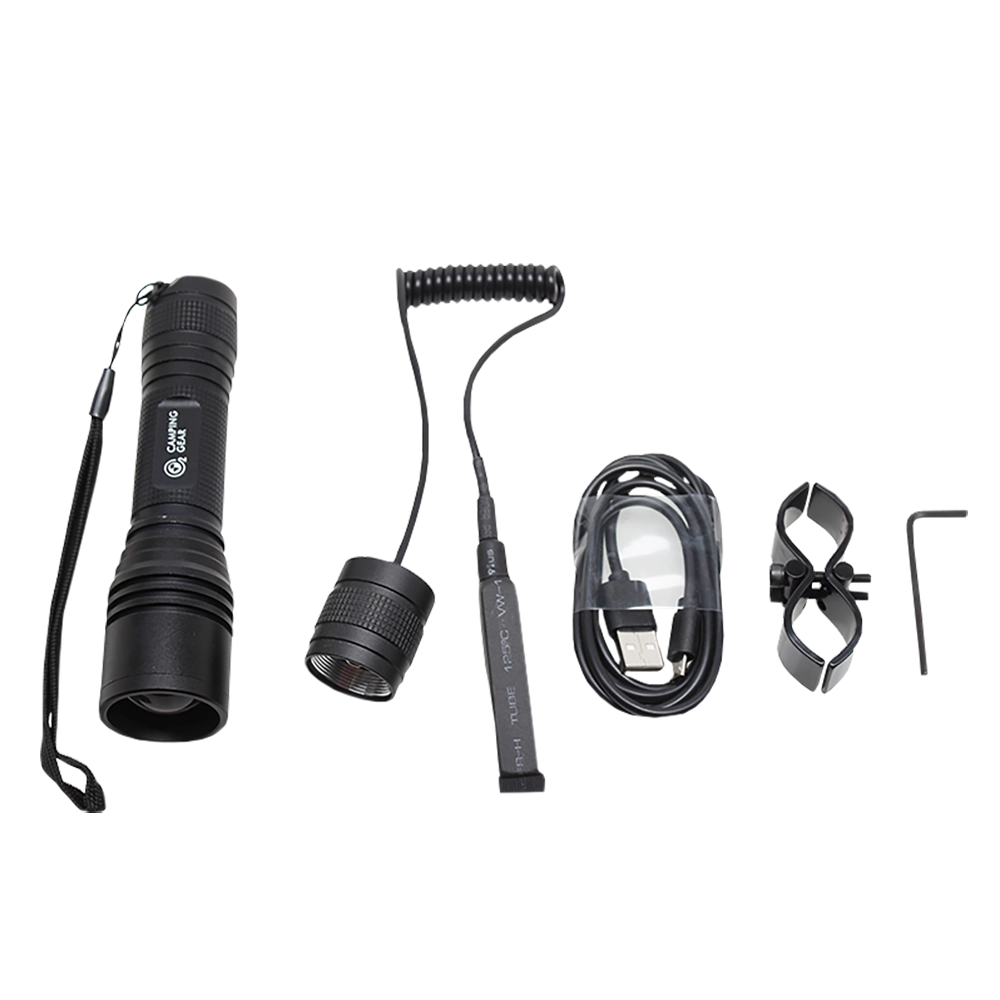 Фонарь O2 Camping Gear подствольный CREE XML2 800lm 1*18650/3AAA крепление, выносная кнопка. Фото №4