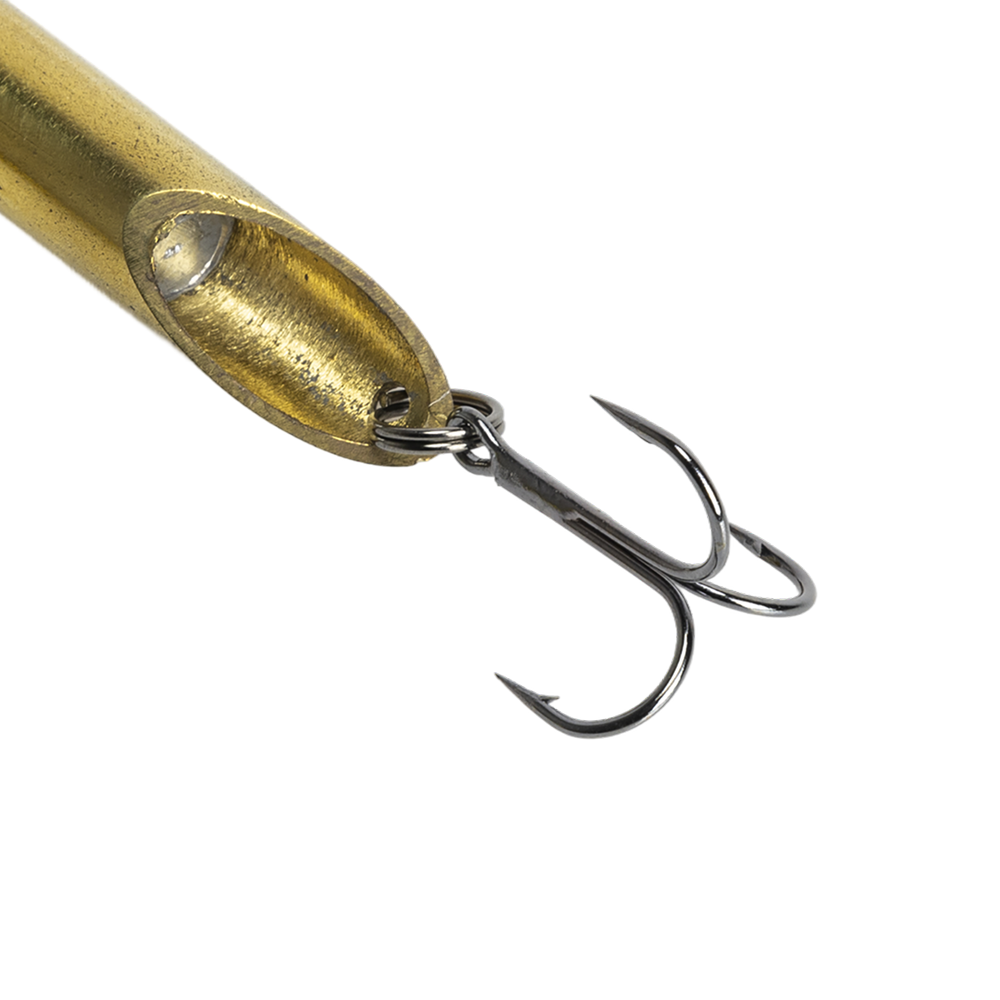 Блесна ЖОР Пилькер трубка шумелка латунь d12мм, 60гр. Фото №3