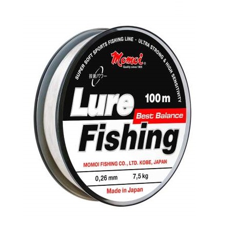 Леска монофиламентная Momoi Lure Fishing 0,23мм/100м, 6,0кг, прозрачная. Фото №2