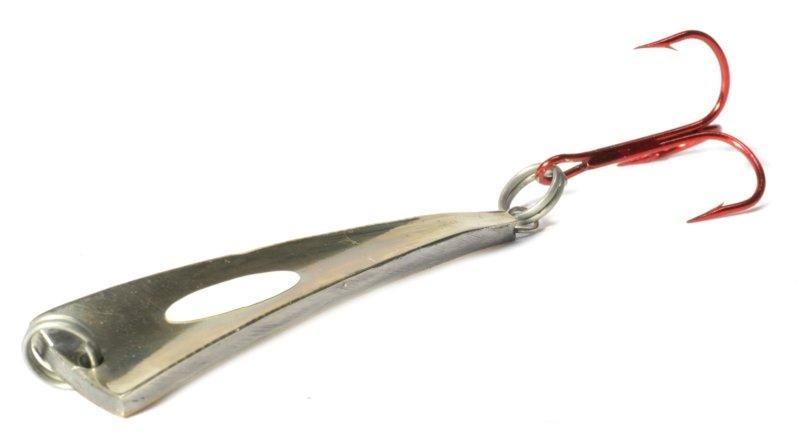 Блесна ЖОР Лыжа 50мм, 10гр, цвет (латунь/нейзильбер) тройник. Фото №1 Блесна ЖОР Лыжа 50мм, 10гр, цвет (латунь/нейзильбер) тройник. Фото №1