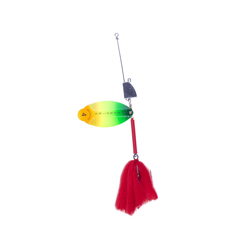 Блесна вращающаяся MADFISH Super Pike №4, 24гр, цвет (Rainbow). Фото №2