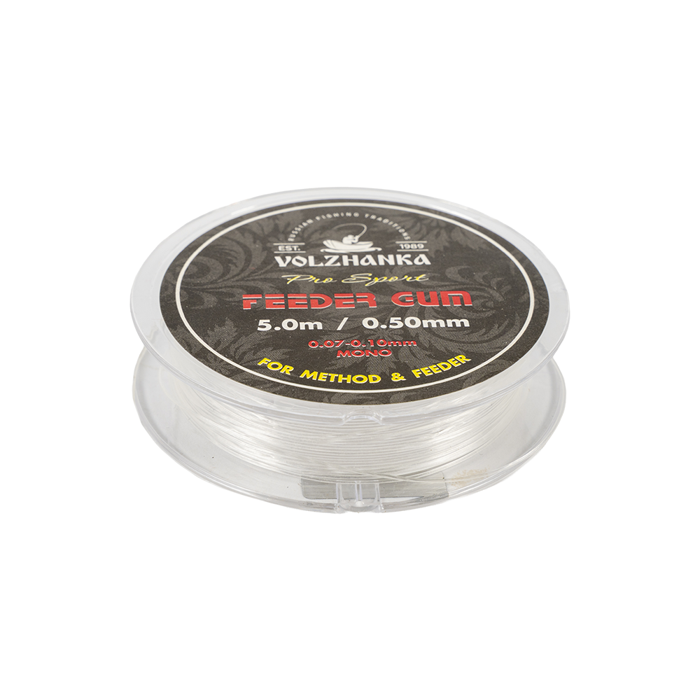Фидерная резина "Feeder Gum" 0.5мм/5м цвет  прозрачный. Фото №5