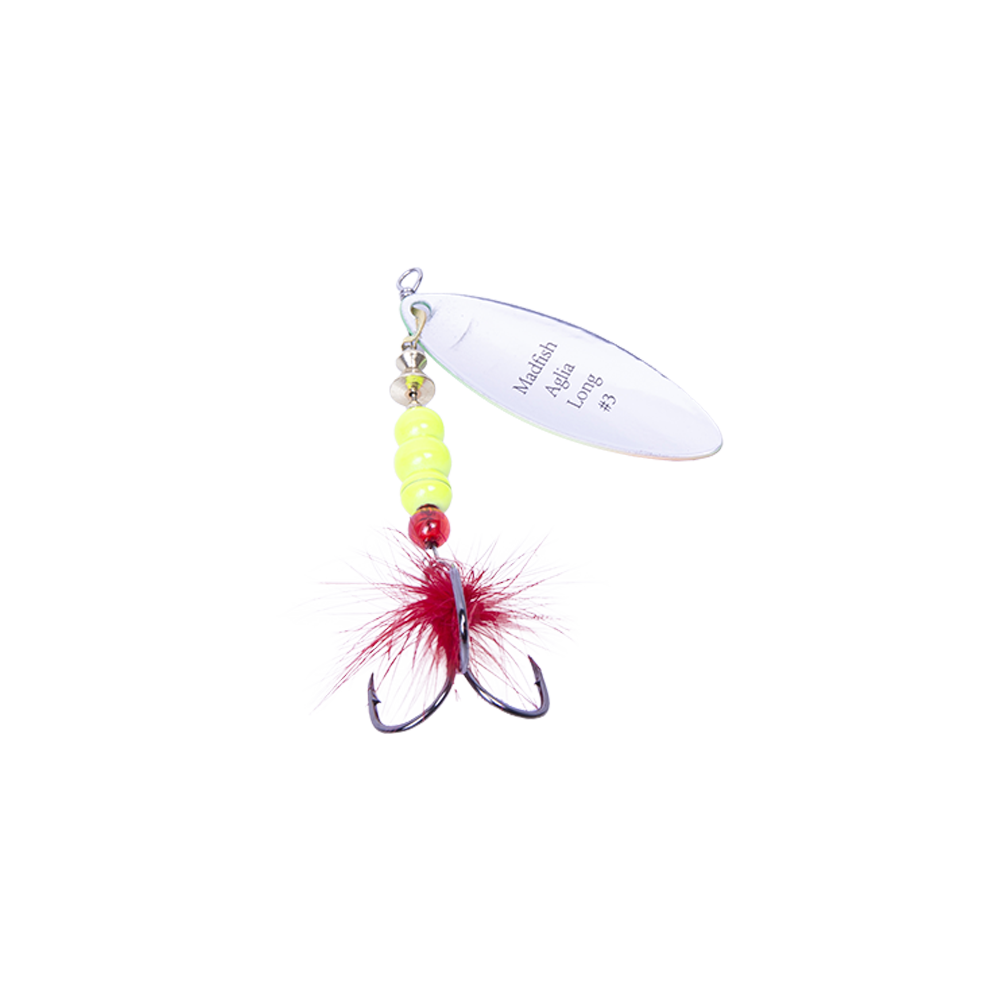 Блесна вращающаяся MADFISH Aglia Long №3, 11,5гр, цвет (Rainbow). Фото №4