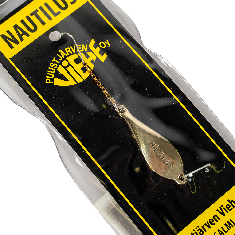 Блесна Puustjarven Nautilus 40мм, 5гр, цвет (Tom/Hop) цепочка-крючок. Фото №2