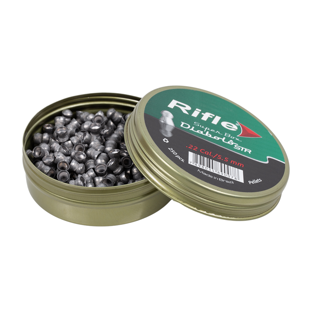 Пуля пневматическая RIFLE STR Basic Series Diabolo 5,5 мм. 0,9 гр. (250 шт. в банке). Фото №2