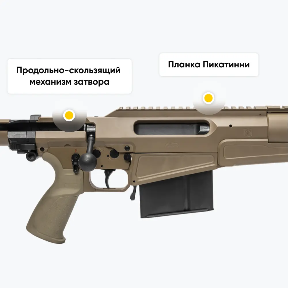 Винтовка ASR FDE, калибр 338 LapMag., ствол 68 см. Фото №12