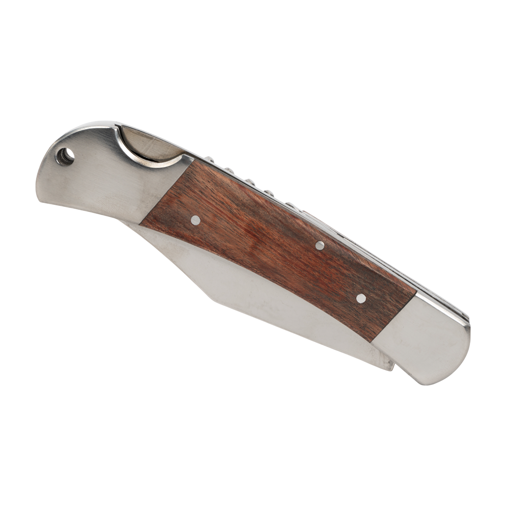 Нож складной "Мичман" LD359-525, клинок 65х13, рукоять металл, дерево (Ярхант). Фото №4