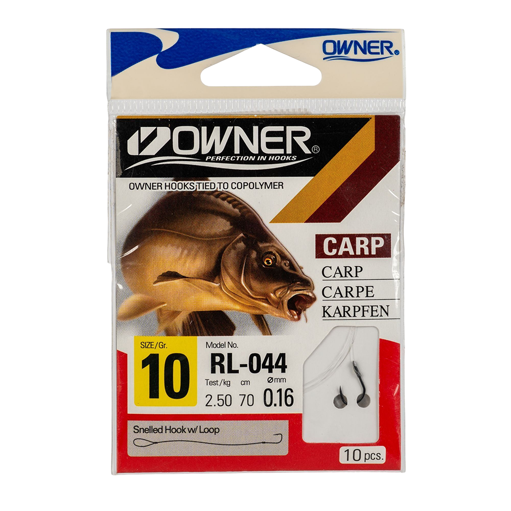 Крючок с поводком Owner RL-044 10-0.16. Фото №1