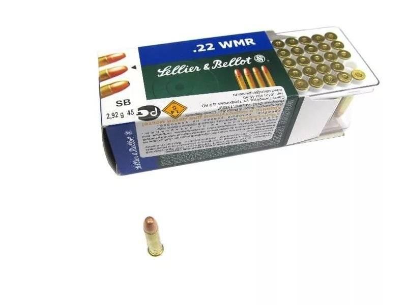 Патрон нарезной SELLER&BELLOT калибр 22 WMR HS SB 2,92 гр. (в пачке 50 шт.). Фото №2