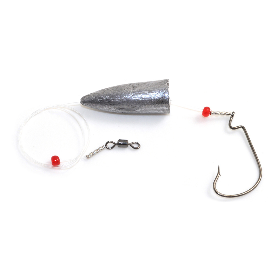 Оснастка Texas Rig крючок 8 тест 6кг груз пуля 22г L-40см. Фото №2 Оснастка Texas Rig крючок 8 тест 6кг груз пуля 22г L-40см. Фото №2