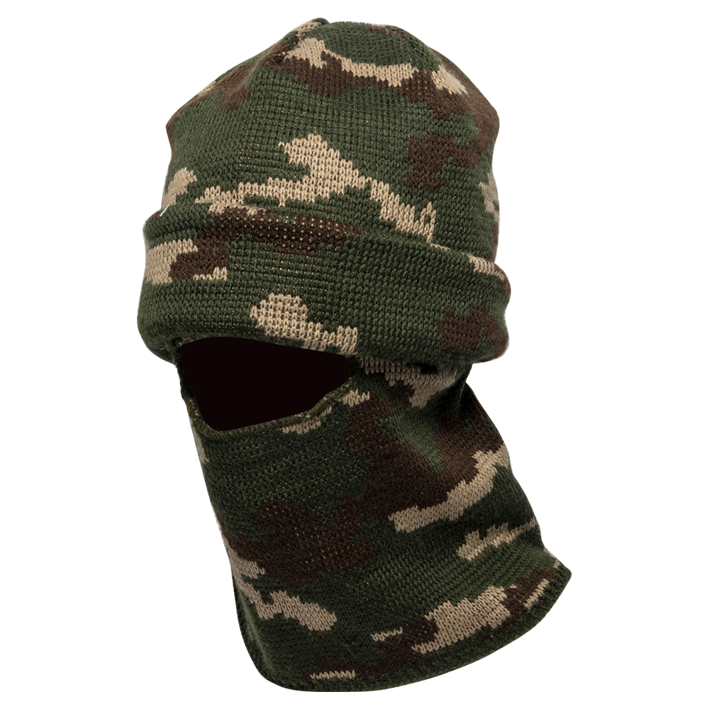 Маска-шапка камуфлированная лес . Фото №1