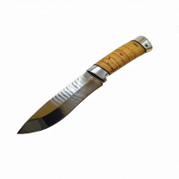 Изображение товара: Нож ЗЗОСС, Н6, клинок ст. ЭИ107, рукоять дюраль, береста