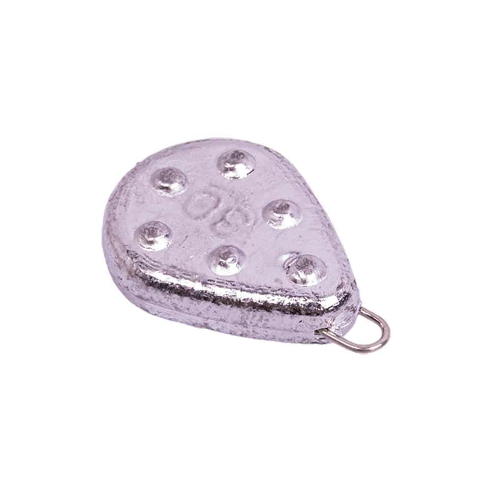 Груз "Капля плоская с шипами и ушком" 30 гр.. Фото №3