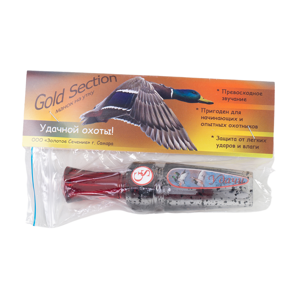 Манок ЗС Sergant, на утку, однолепестковый, красный. Фото №1