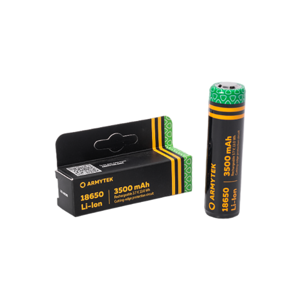 Аккумулятор Armytek 18650 Li-Ion с защитой 3500mAh. Фото №1 Аккумулятор Armytek 18650 Li-Ion с защитой 3500mAh. Фото №1