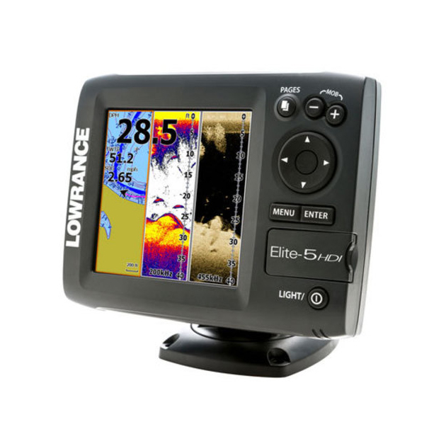 Эхолот Lowrange ELITE-5 HDI W/XDCR 83/200/455/800. Фото №2