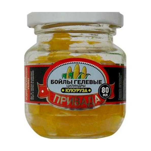 Бойлы гелевые-цилиндры кукуруза 80мл. Фото №2