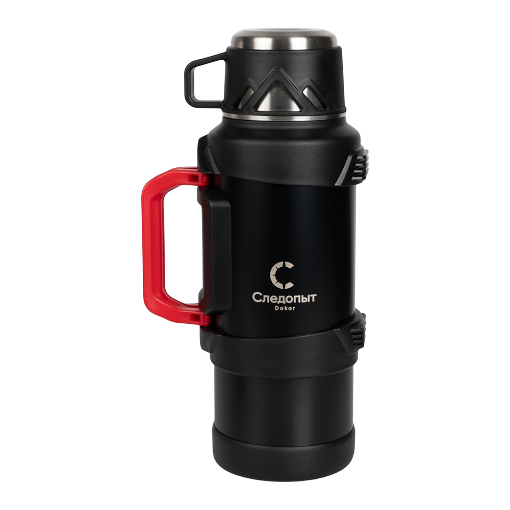 Термос "СЛЕДОПЫТ-DAKAR" со складными ручками, 1,9 л/12/. Фото №1