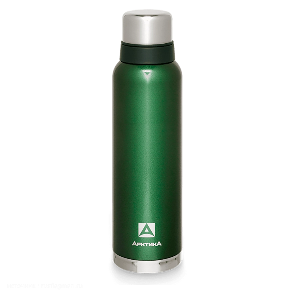 Термос "Арктика" бытовой, вакуумный (для напитков), 1600 мл, (зелёный). Фото №1