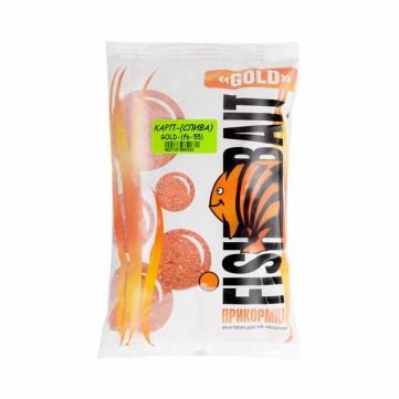 Прикормка FishBait «GOLD» 1 кг. Карп Слива. Фото №1
