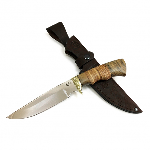 Нож МС Легионер, клинок 65х13, рукоять береста, литье. Фото №2