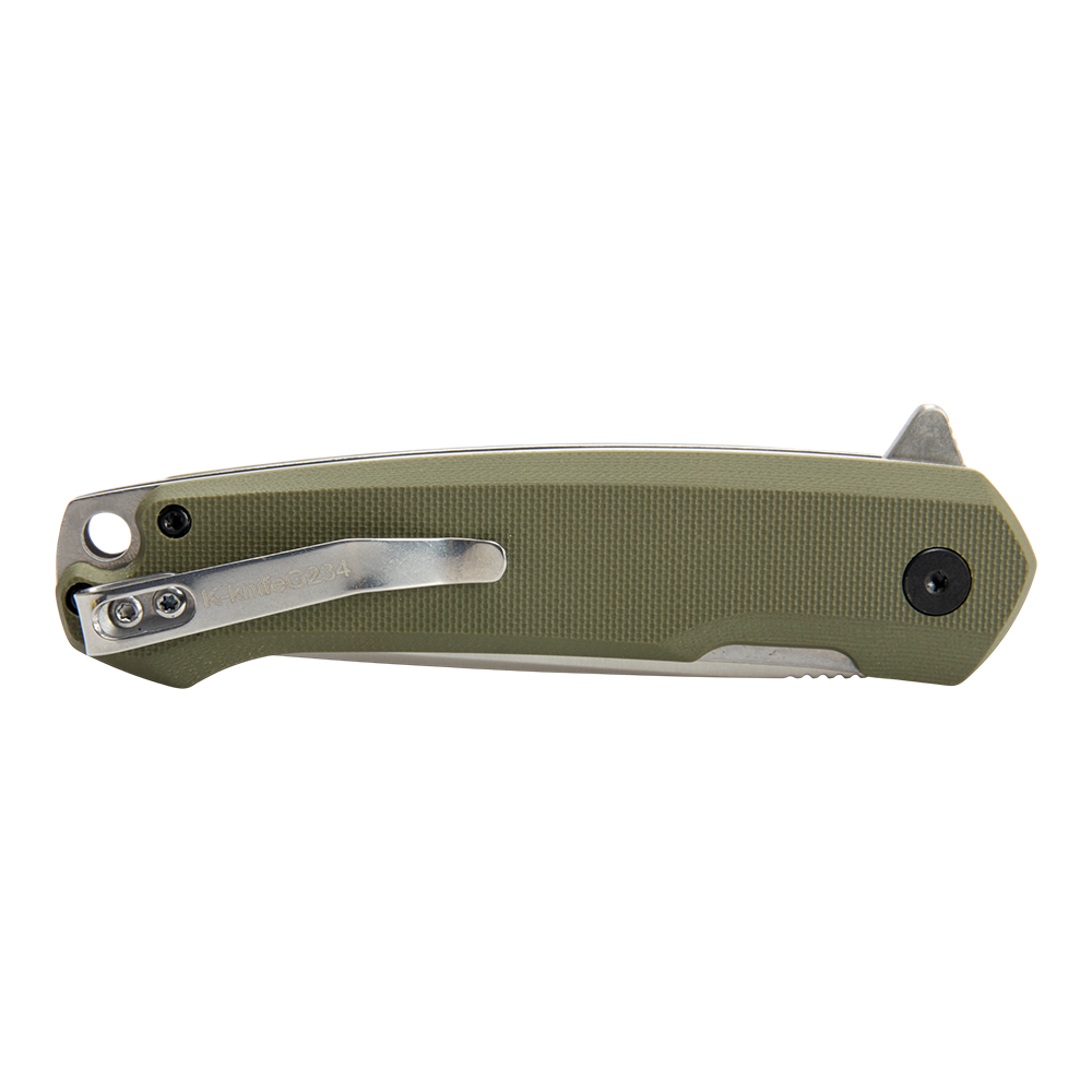 Нож складной Kranch G-234, клинок AUS8, рукоять G10 green. Фото №3 Нож складной Kranch G-234, клинок AUS8, рукоять G10 green. Фото №3