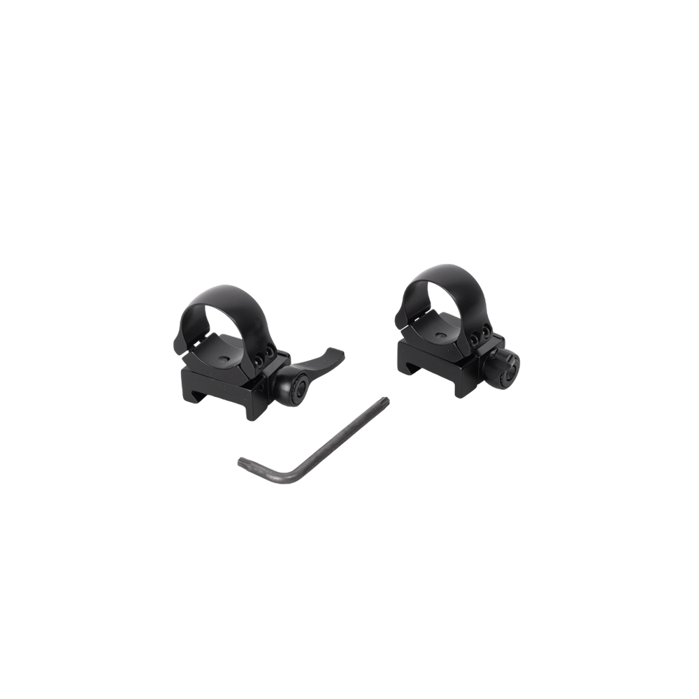 Кольца RECKNAGEL на Picatinny, 25,4мм BH13 (быстросъемные, с фиксатором). Фото №1 Кольца RECKNAGEL на Picatinny, 25,4мм BH13 (быстросъемные, с фиксатором). Фото №1
