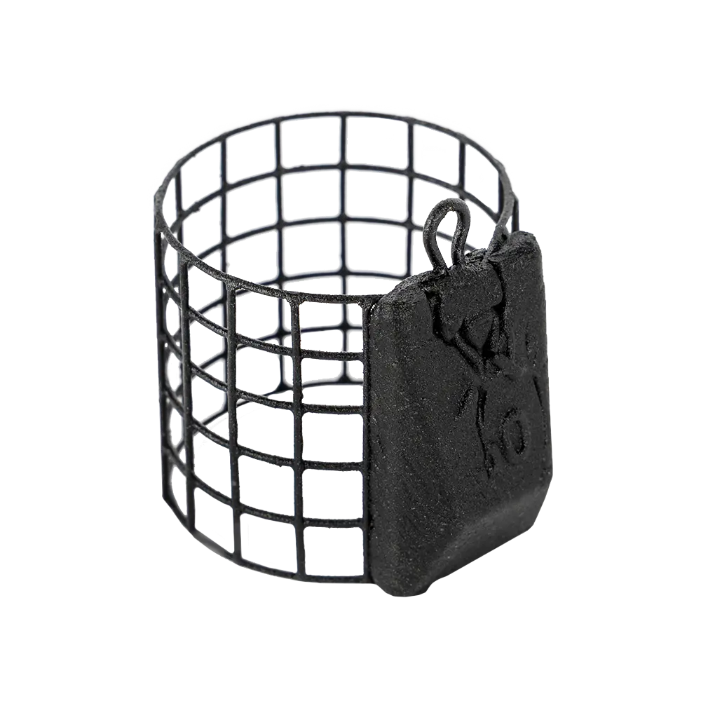 Груз-кормушка металлическая X-FEEDER ME SUBMARINE M GRID 050 г (28 мл, цвет Matt Black, сварная сетка). Фото №2