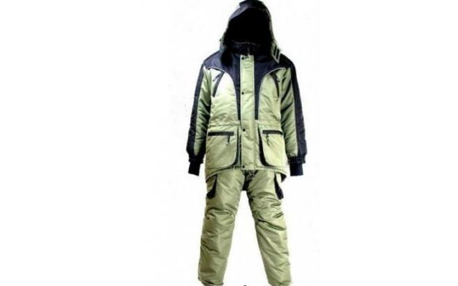 Костюм зимний "Каспий" (зелено-черный) р.56-58. Фото №2