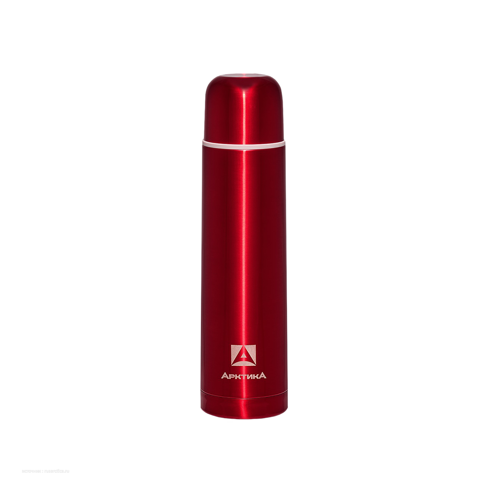 Термос "Арктика", бытовой, вакуумный (для напитков), 750 мл, (красный). Фото №2